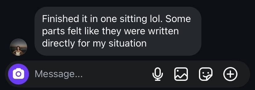 Olivia, 19 — reader message