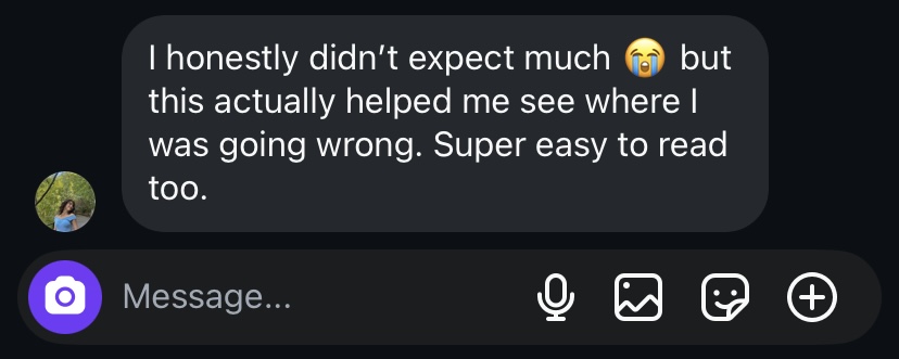 Ava, 25 — reader message